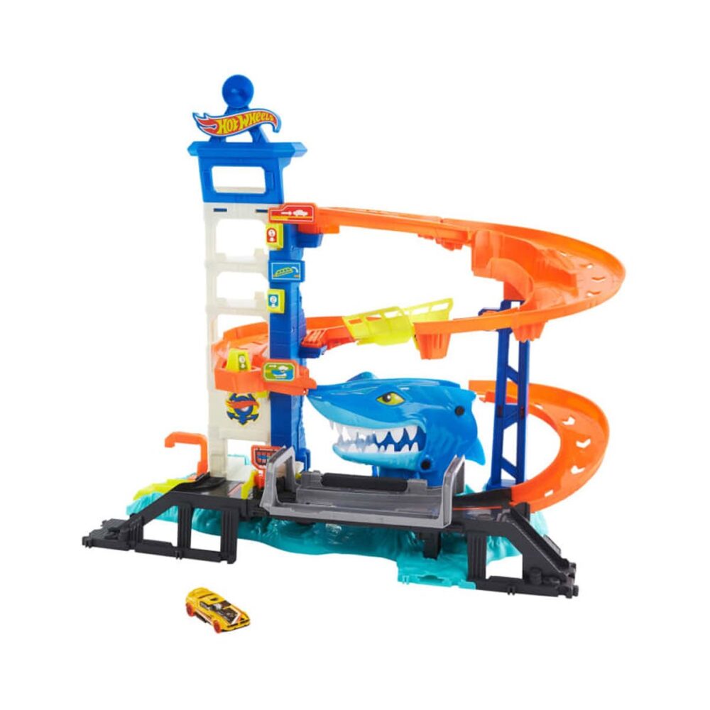 Hot Wheels; Attacking Shark Escape Trackset Köpekbalığı Kaçış Oyun Seti