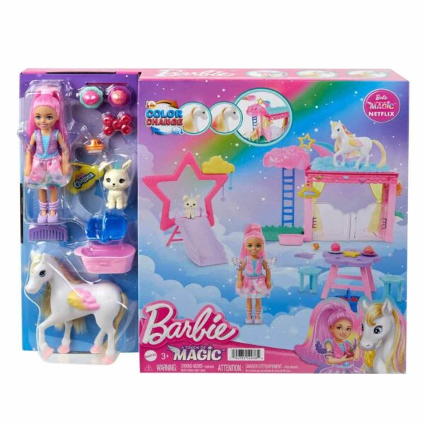 Barbie A Touch Of Magic Chelsea ve Pegasus Oyun Seti