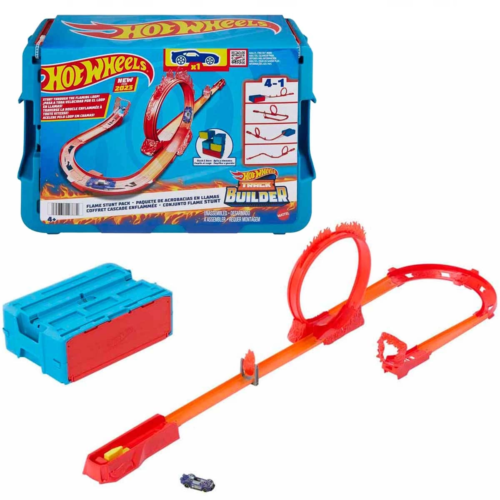 Hot Wheels Track Builder Alev Temalı Akrobasi Seti HMC04