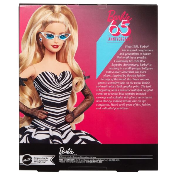 Barbie Mavi Safir 65. Yıl Dönümü Bebeği