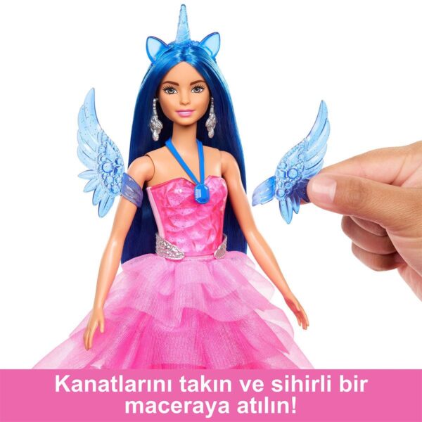 Barbie Mavi Saçlı Prenses Bebek