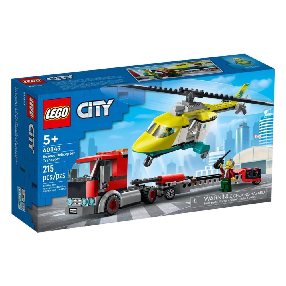 Lego City Karayolu Kurtarma Nakliyesi Helikopteri Lego Seti - 215 parça