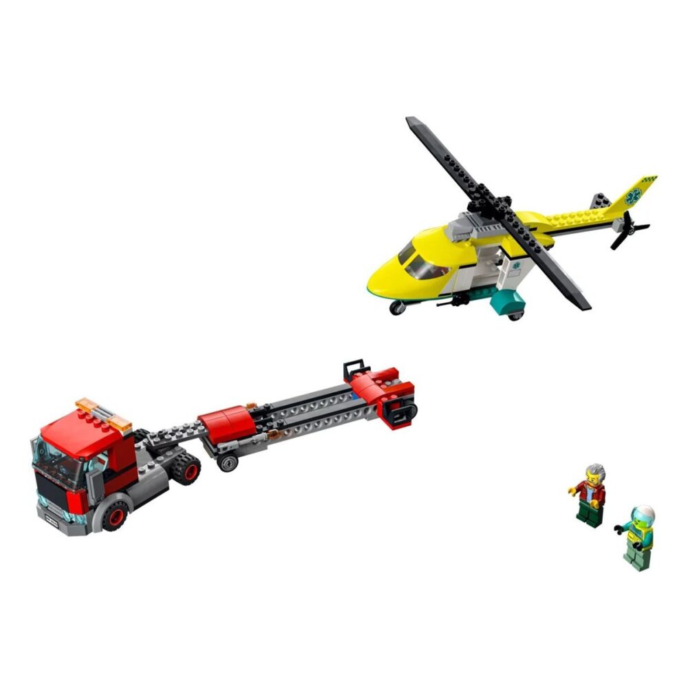 Lego City Karayolu Kurtarma Nakliyesi Helikopteri Lego Seti - 215 parça