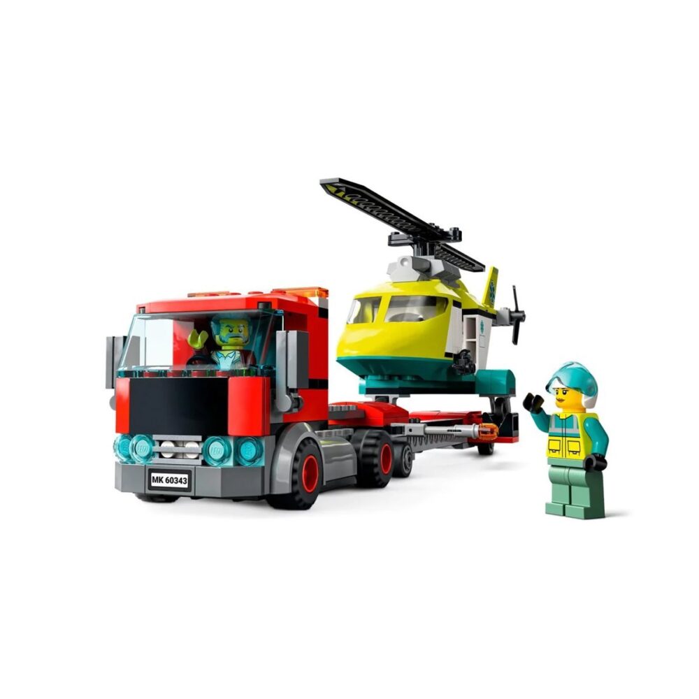 Lego City Karayolu Kurtarma Nakliyesi Helikopteri Lego Seti - 215 parça