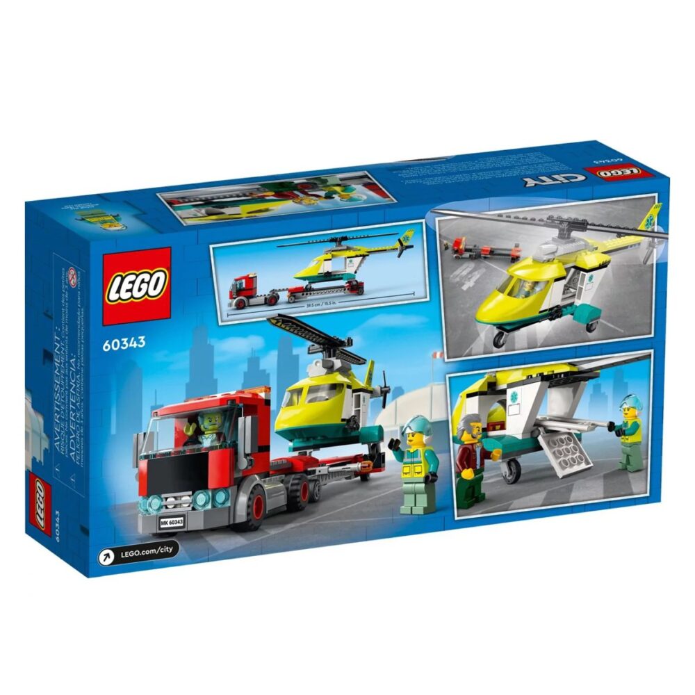 Lego City Karayolu Kurtarma Nakliyesi Helikopteri Lego Seti - 215 parça