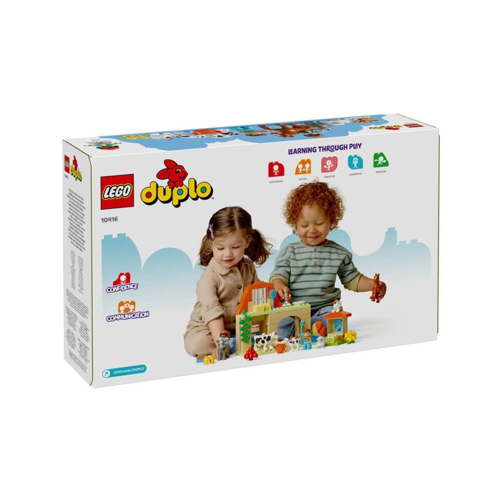 LEGO DUPLO Kasabası Çiftlikte Hayvanların Bakımı 10416 - 2 Yaş ve Üzeri Çocuklar için Oyuncak Yapım Seti 74 Parça