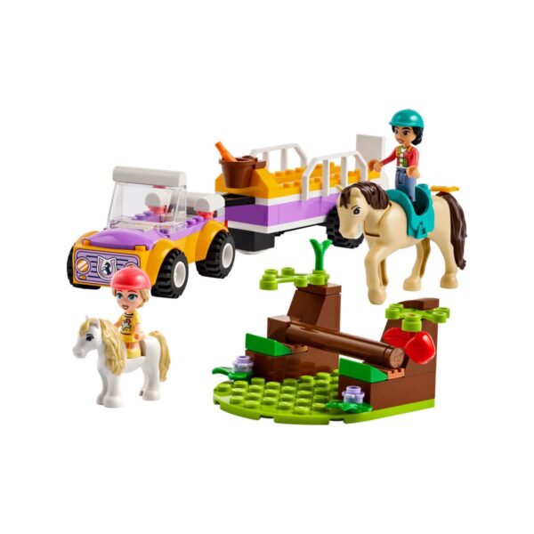 LEGO Friends At ve Midilli Römorku 42634 - 4 Yaş ve Üzeri Çocuklar için Liann ve Zoya Minifigürü İçeren Yaratıcı Oyuncak Yapım Seti