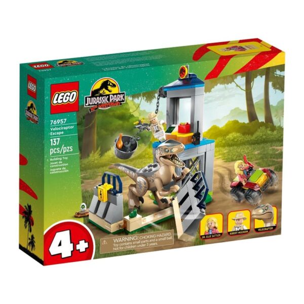 Lego Jurassic World Velociraptor Kaçış Lego Seti - 137 Parça