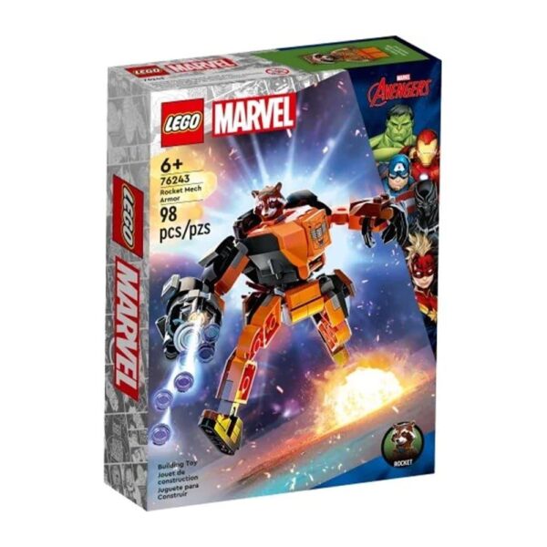 Lego Marvel Rocket Robot Zırh Lego Seti - 98 parça