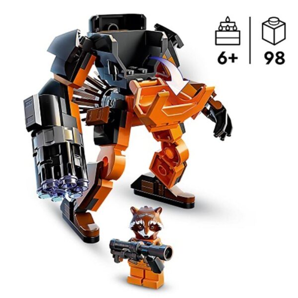 Lego Marvel Rocket Robot Zırh Lego Seti - 98 parça