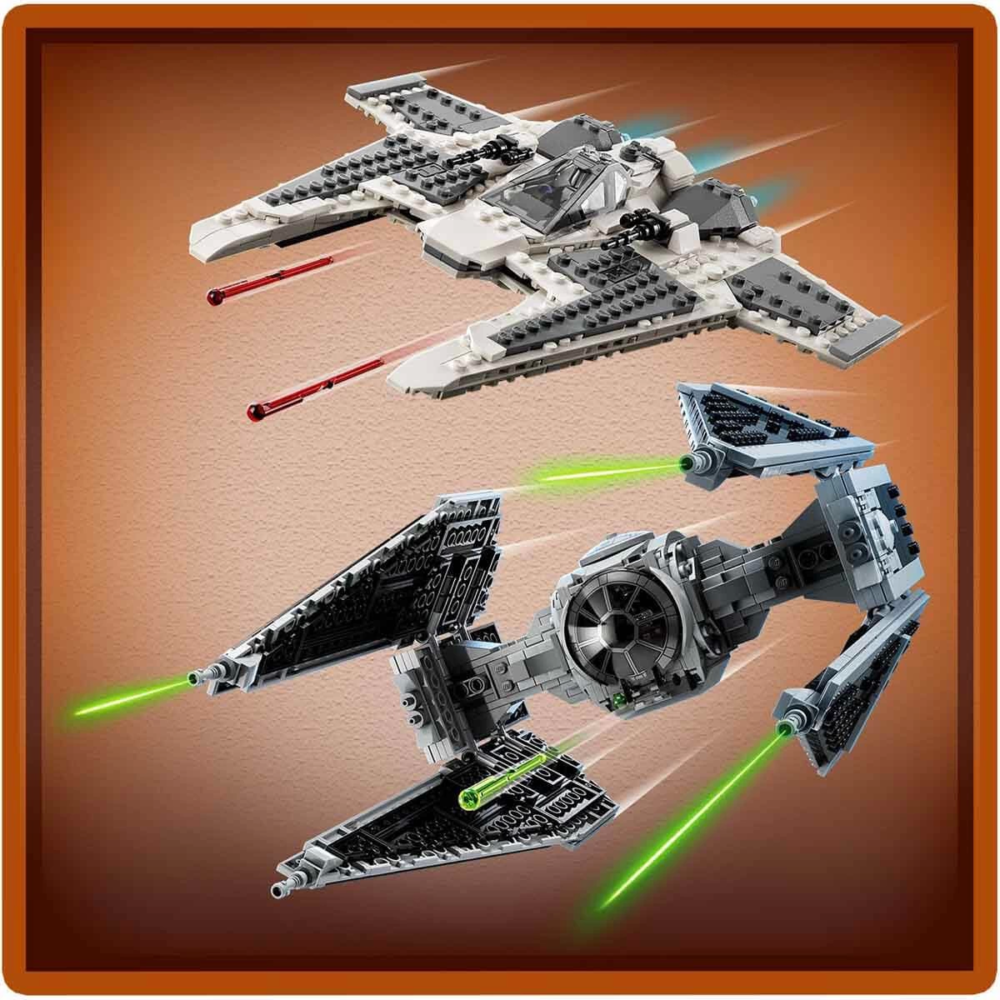 LEGO Star Wars Mandalorian Fang Fighter TIE Interceptor'a Karşı 75348