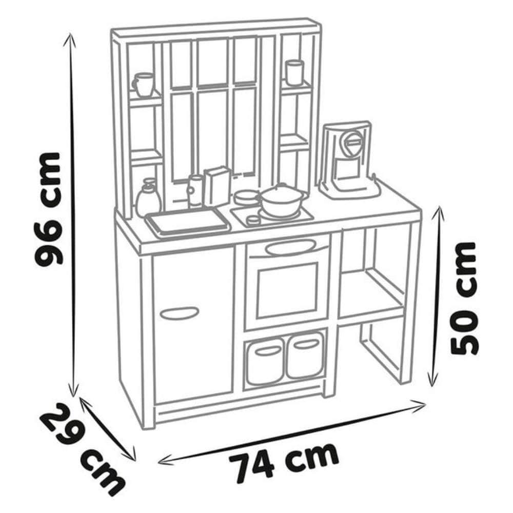 Loft Kitchen Çatı Katı Endüstriyel Yeni Şık Tasarım Mutfak Oyun Seti