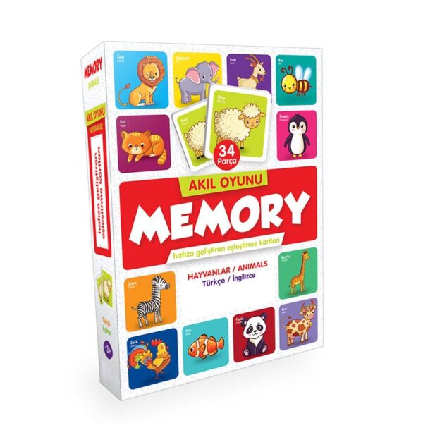 Memory Game Hayvanlar Puzzle Eğitici Set