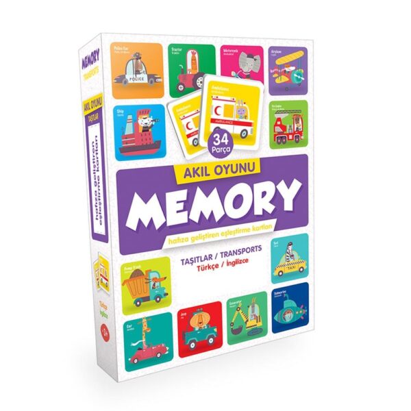 Memory Taşıtlar Hafıza Kartları Eğitici Set