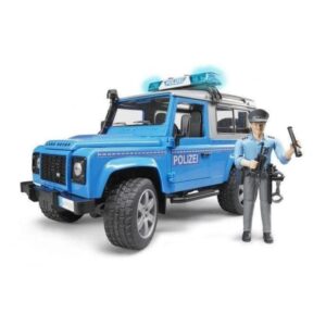 Model Land Rover Römorklu Alman Polis Aracı Memur ve Atı Seti