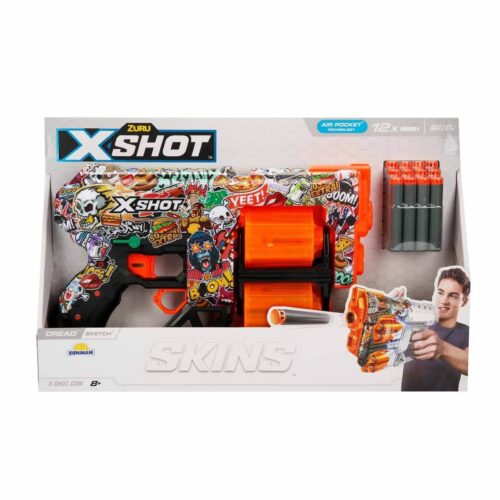 Oyuncak Tabanca X-Shot Excel Skins Dread Blaster 12 Dartlı