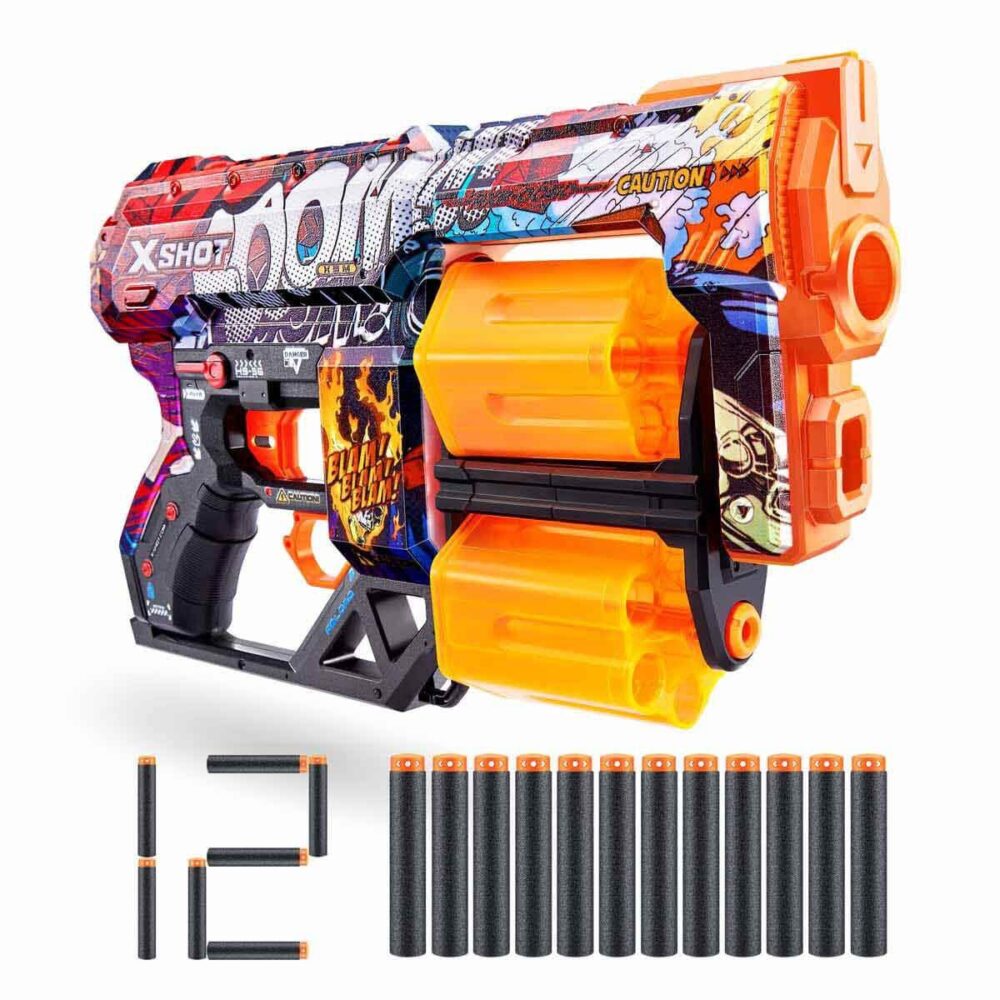 Oyuncak Tabanca X-Shot Excel Skins Dread Blaster 12 Dartlı