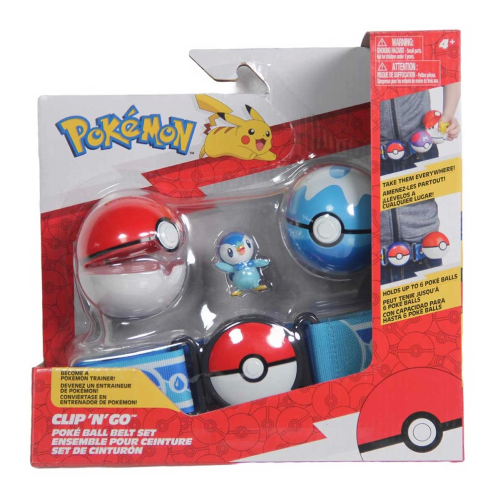 Pokemon Clip 'N' Go Pokeball Kemer ve Figür Seti 95283-U