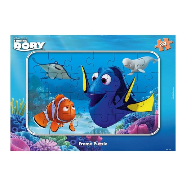 Sevimli Balık Dori Çocuk Frame Puzzle - 24 Parça