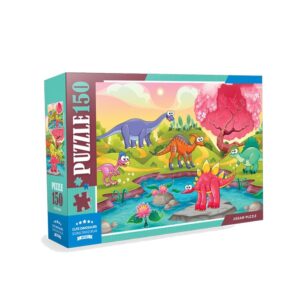 Sevimli Dinozorlar Çocuk Puzzle - 150 Parça