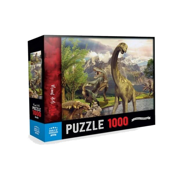 World of Dinosaurs Puzzle Yapboz - 1000 Parça